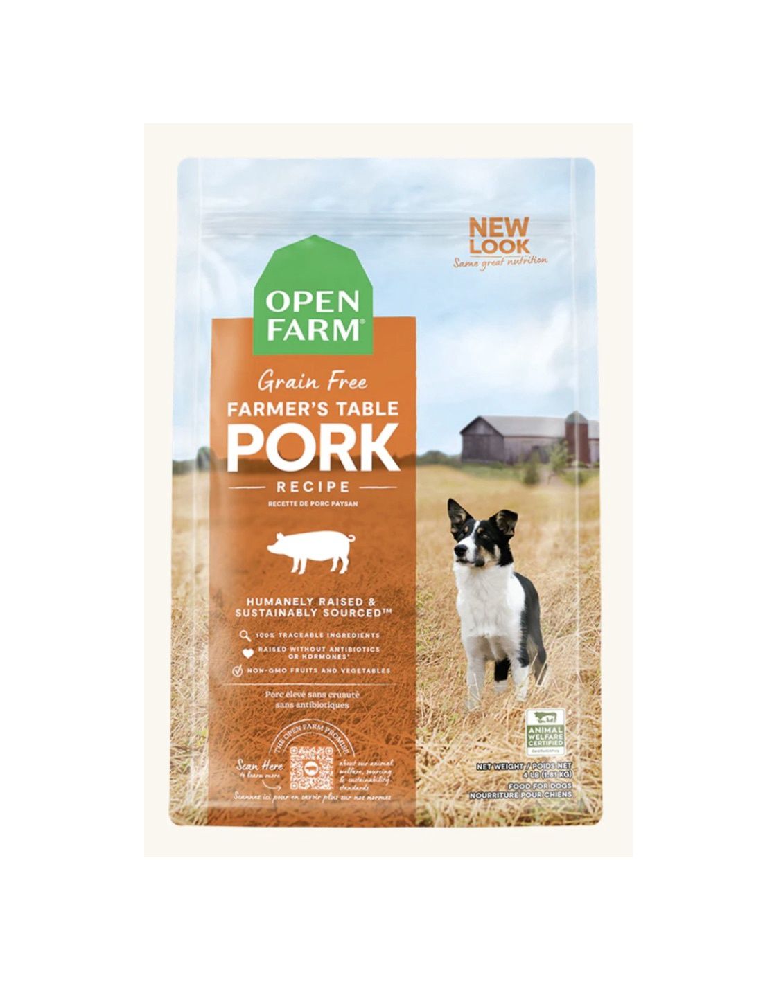 Open Farm Dry Dog Food - Grain Free Pork, Size: 4lb