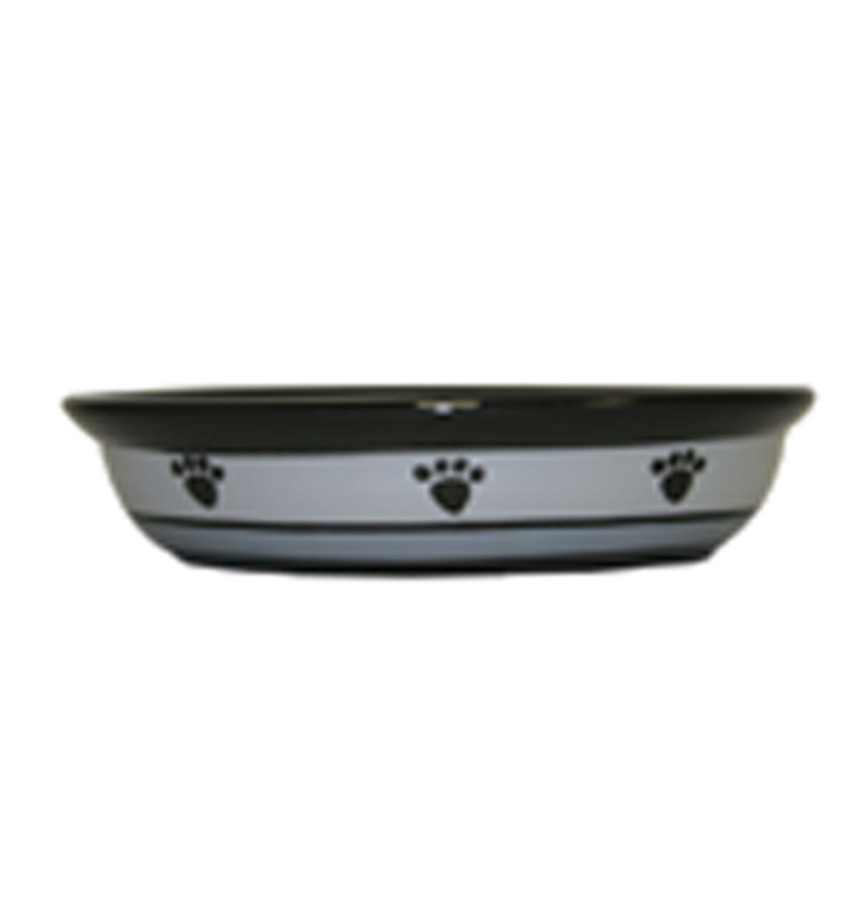Petrageous Designs Ceramic Dog Bowl - Metro, Size: 6.25" Oval