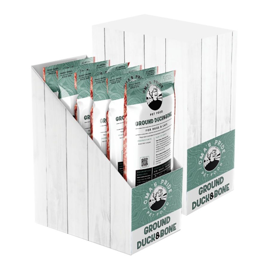 Oma's Pride Raw Dog &amp; Cat Food Grinds - Duck