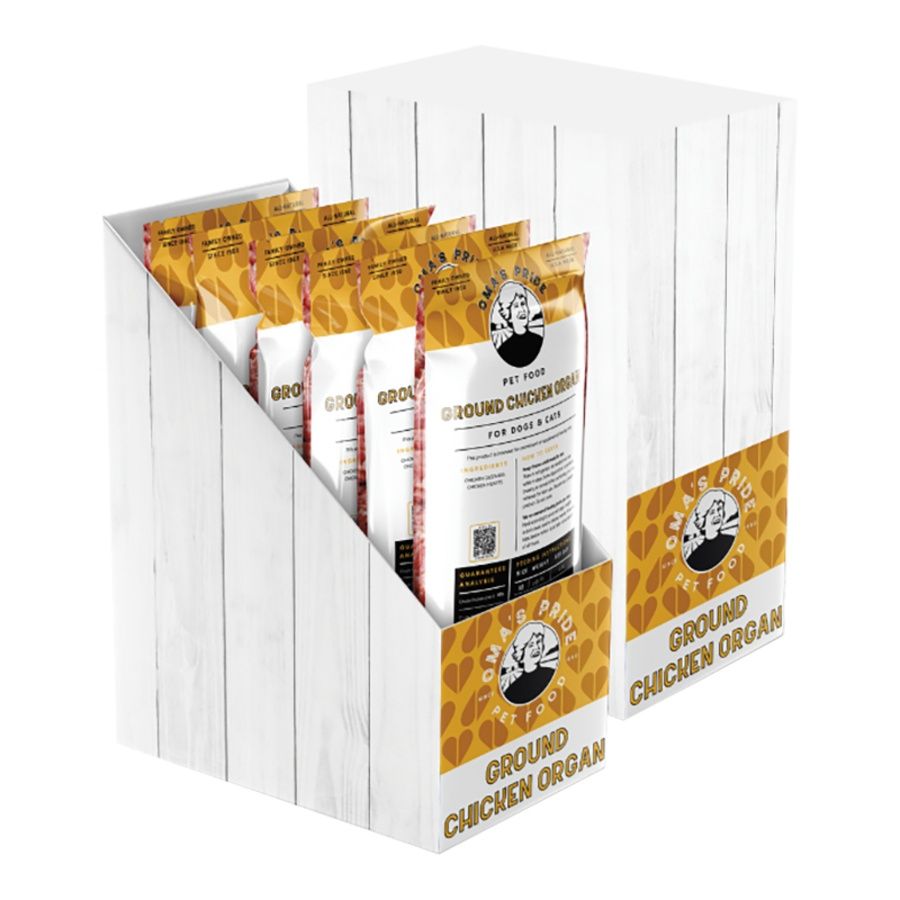 Oma's Pride Raw Dog &amp; Cat Food Grinds - Chicken Organs