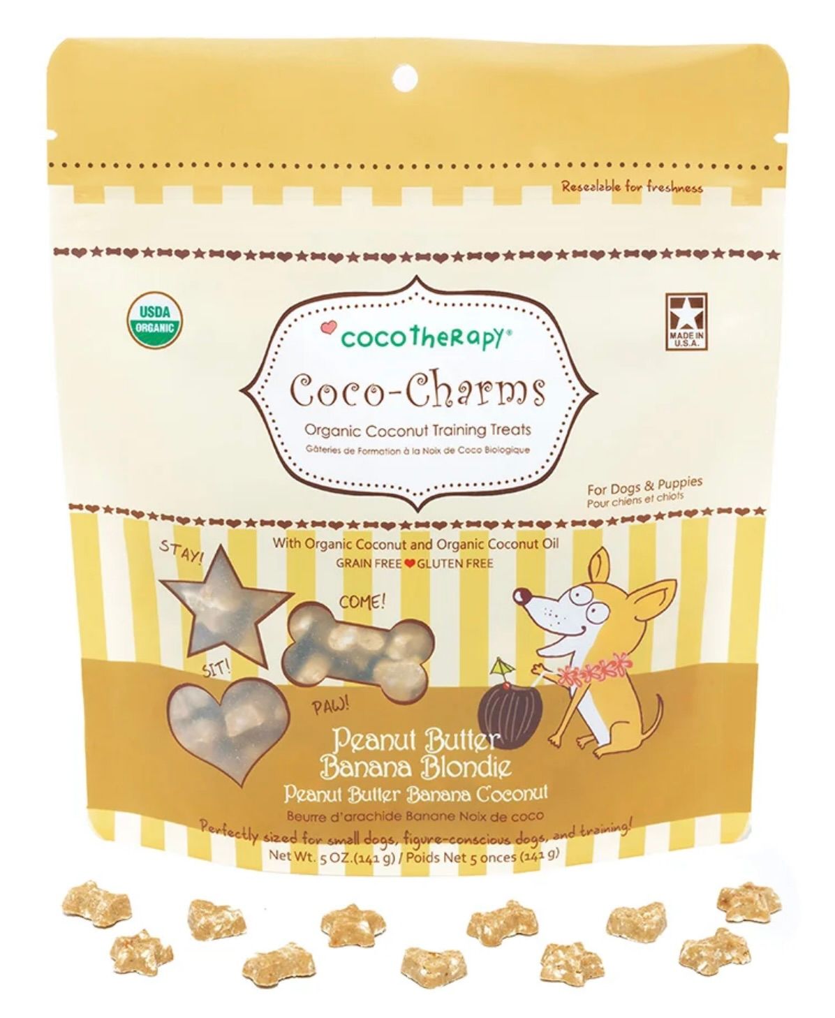 Cocotherapy Coco-Charms - Peanut Butter Banana Blondie