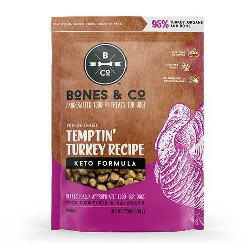 Bones &amp; Co. Freeze Dried Dog Food - Temptin' Turkey