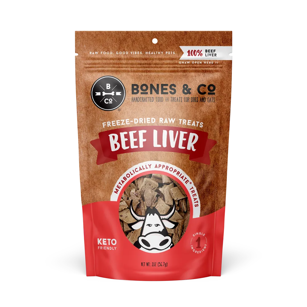 Bones &amp; Co. Freeze Dried Treats - Beef Liver