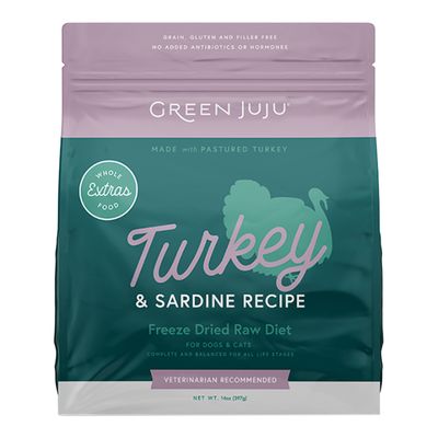 Green Juju Extras Freeze-Dried Food - Turkey &amp; Sardine