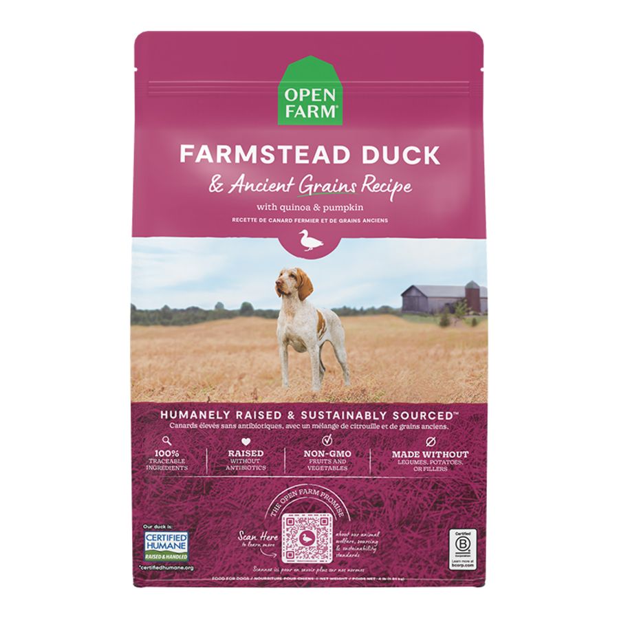 Open Farm Dry Dog Food - Duck &amp; Ancient Grains