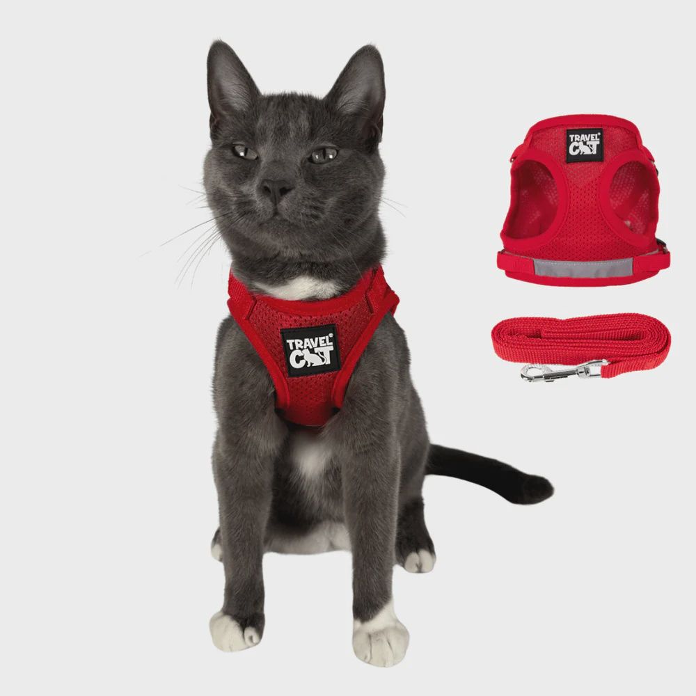 Travel Cat "The True Adventurer" Cat Harness - Red
