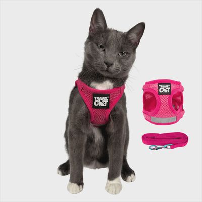 Travel Cat "The True Adventurer" Cat Harness - Pink