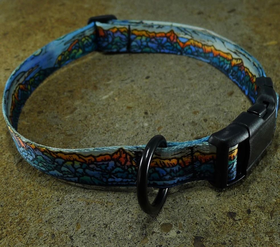 Mtn Straps Collar/Leash - Bridger, Size: SM