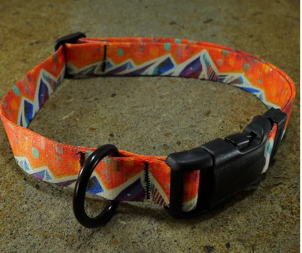 Mtn Straps Collar/Leash - Spanish Peaks, Size: SM