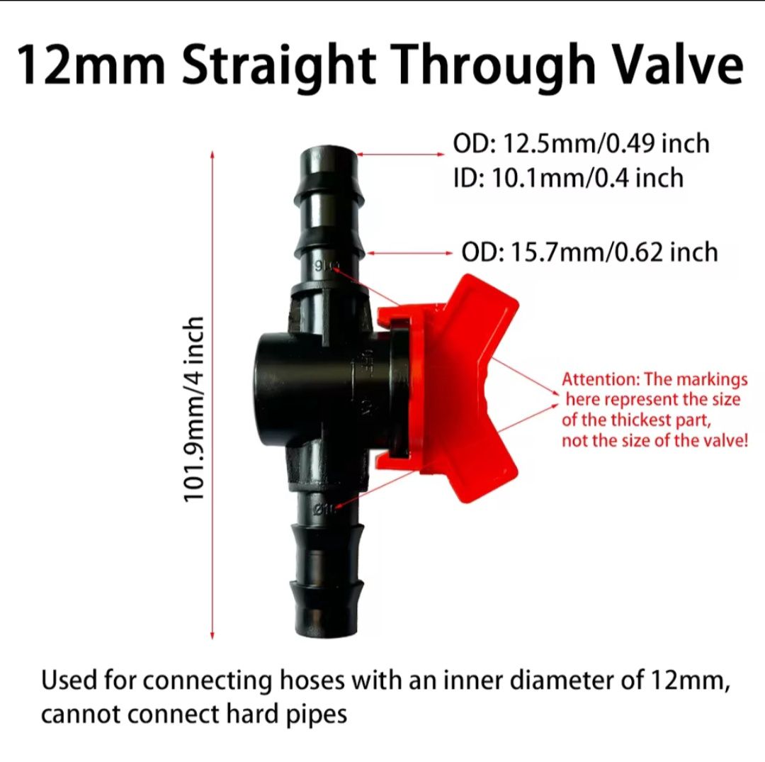 2Pcs 12mm taps to go with 400 Ocellaris Canister Filter
