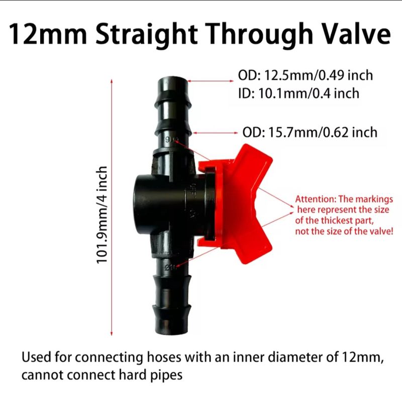 2Pcs 12mm taps to go with 400 Ocellaris Canister Filter