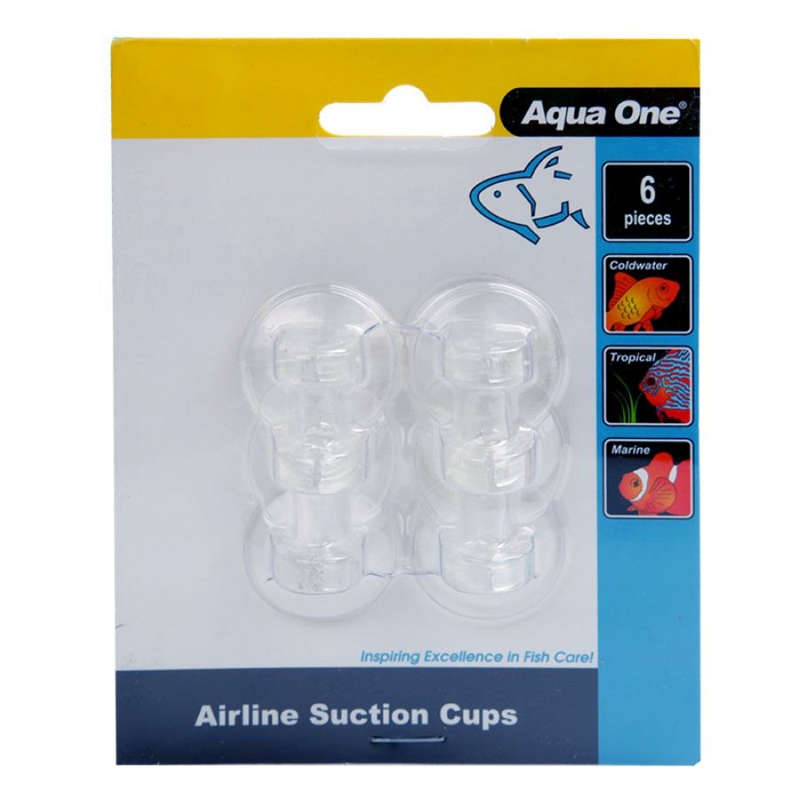 Aqua One Air Line Suction Cups (6pk)