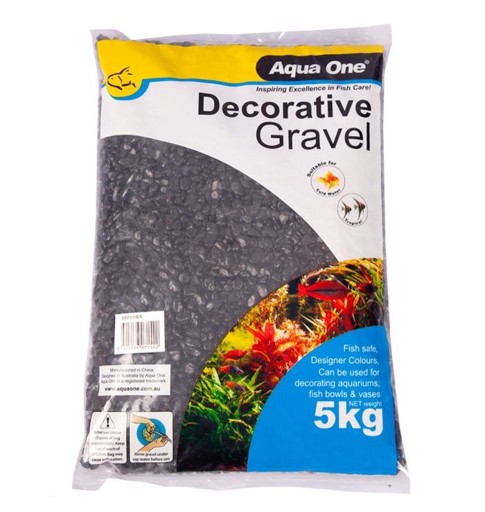 Aqua One Gravel - Black (7mm)