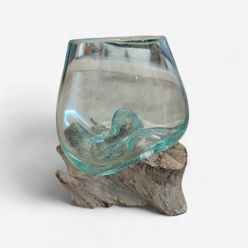 Molten Glass on Teak Root