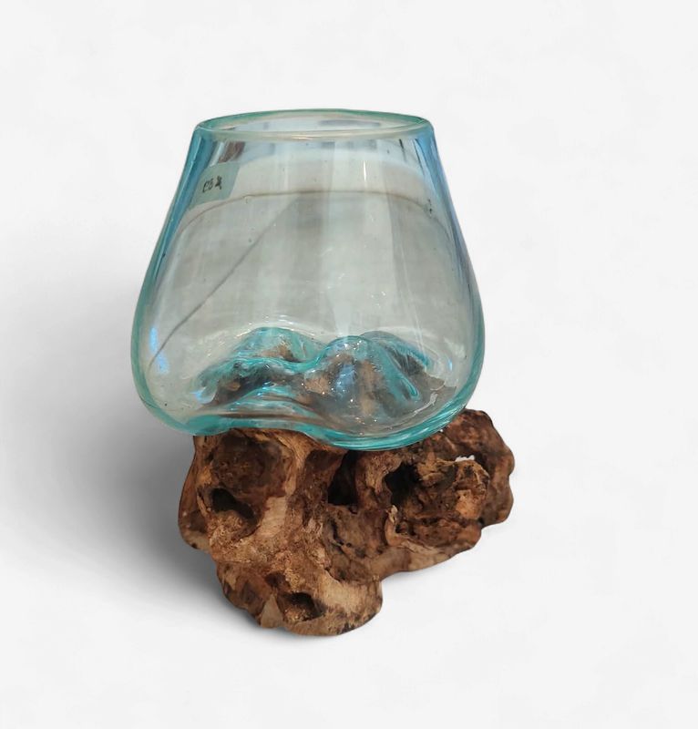Molten Glass on Teak Root