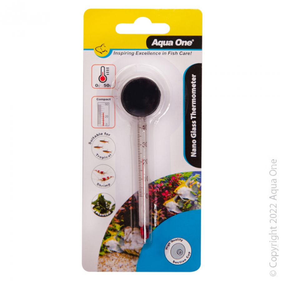 Aqua One Glass Nano Thermometer 9cm