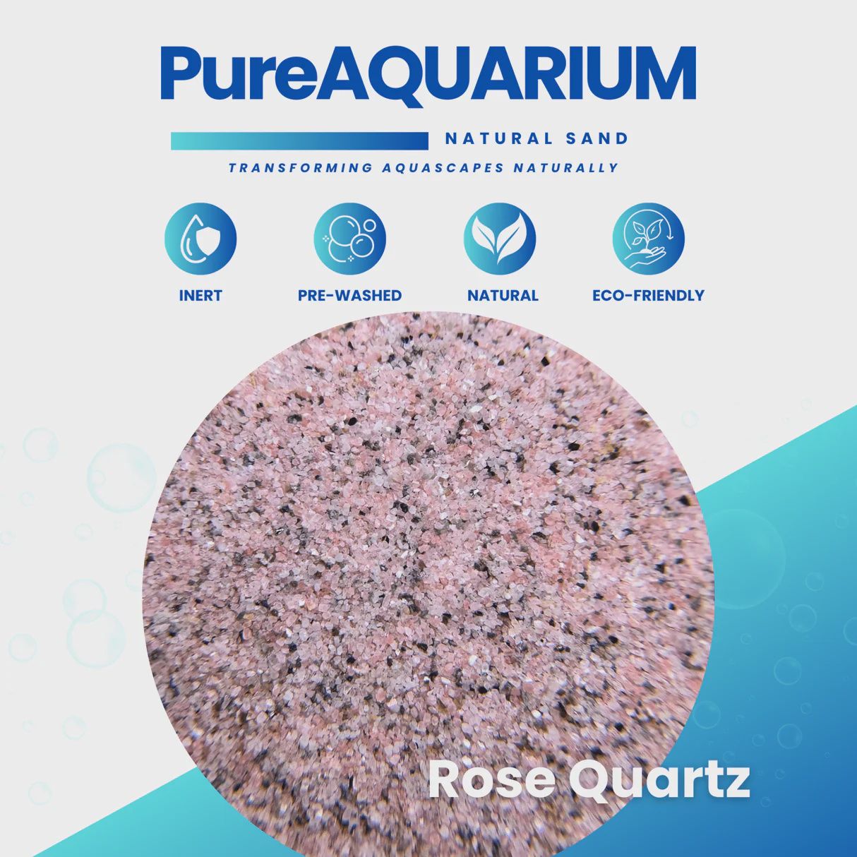 PureAquarium Sand - Rose Quartz