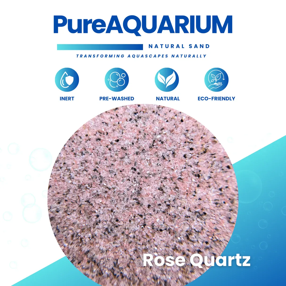 PureAquarium Sand - Rose Quartz