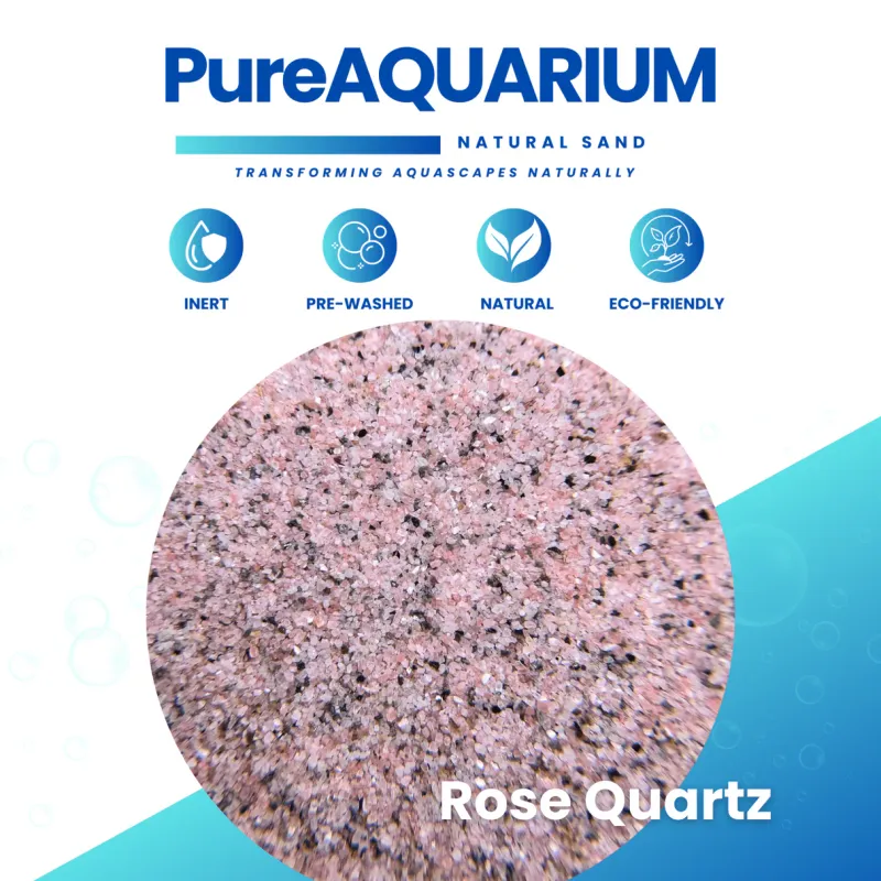 PureAquarium Sand - Rose Quartz