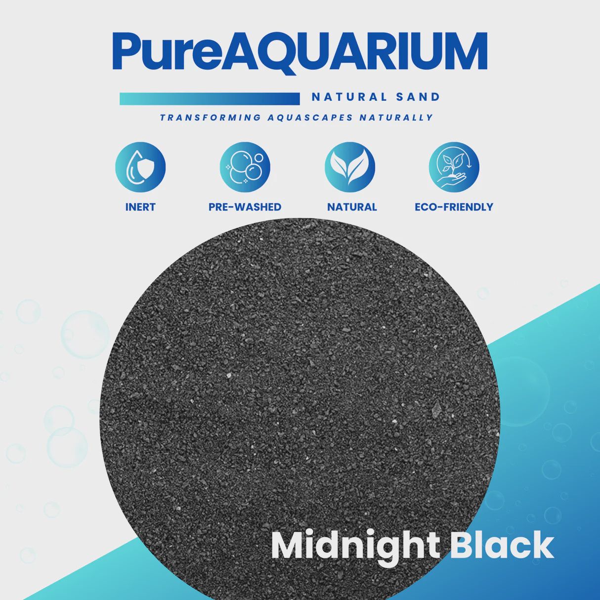 PureAquarium Natural Sand - Midnight Black