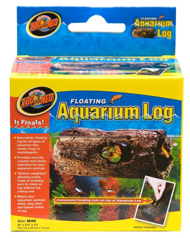 Floating Aquarium Log - New Mini Size (3-3/4")