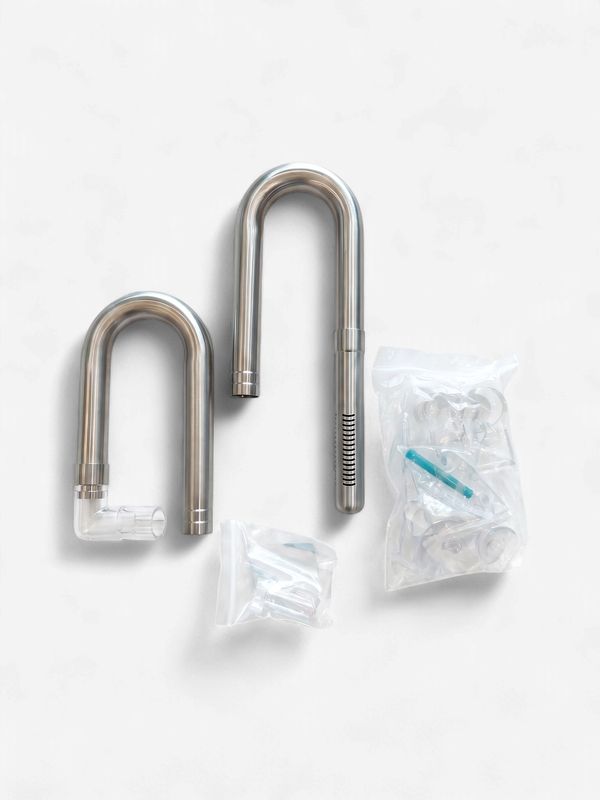 Aquapro Stainless Steel Skimmer Lily Pipe Outflow &amp; Inflow - 16/22mm