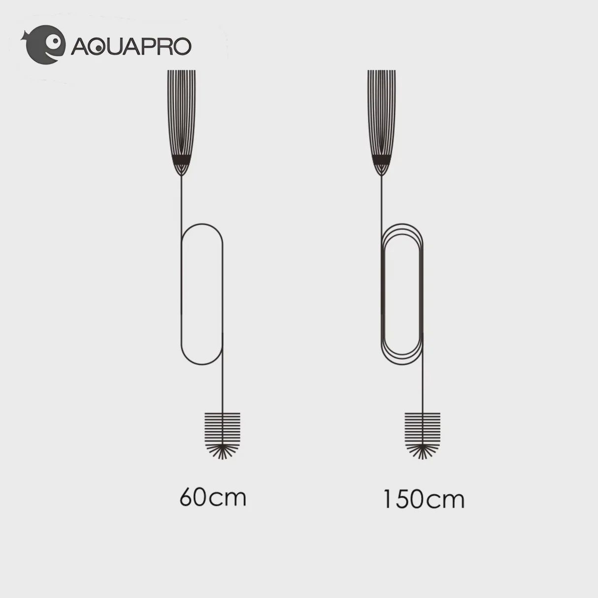 Aquapro Flexible Aquarium Pipe Cleaning Brush - 150cm