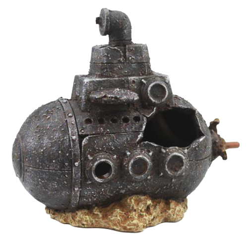 Tank Treasures Submarine Wreck 15x8x12cm