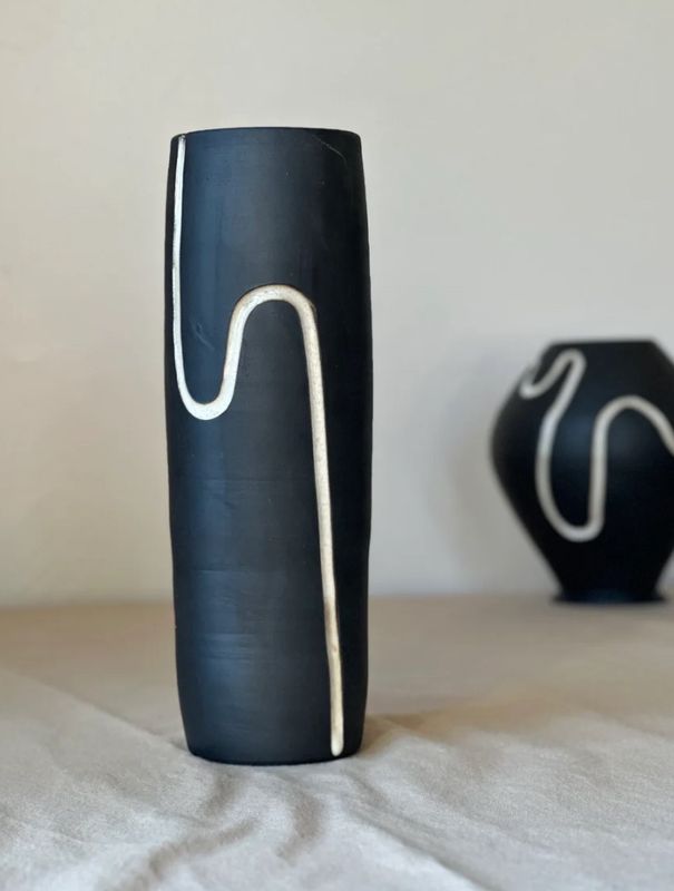 Tall Wave Vase