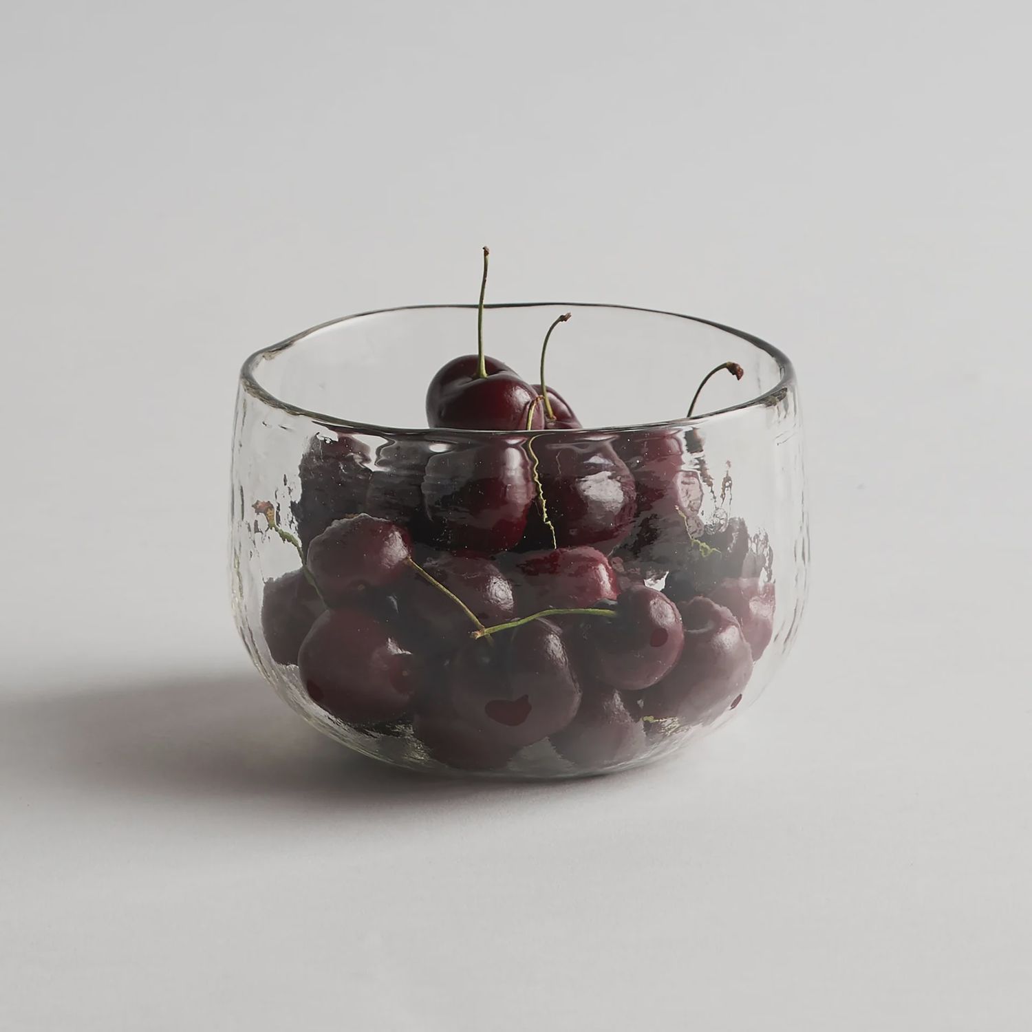 Pebbled Glass Berry Bowl