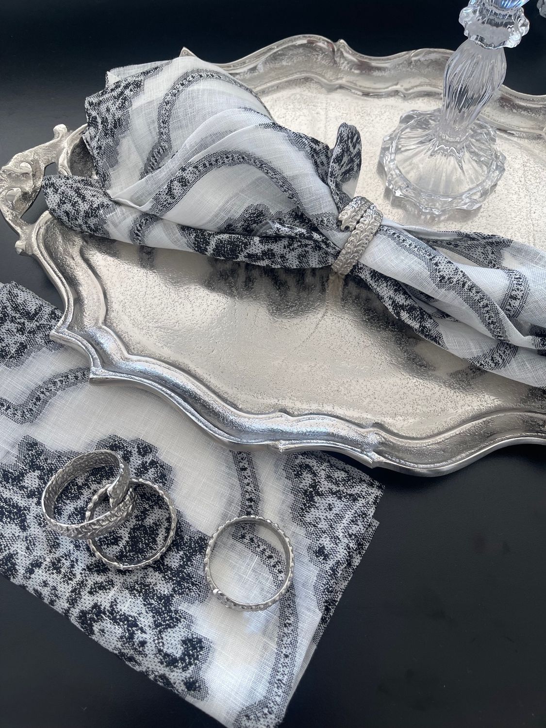 Corte Jacquard Linen Napkin