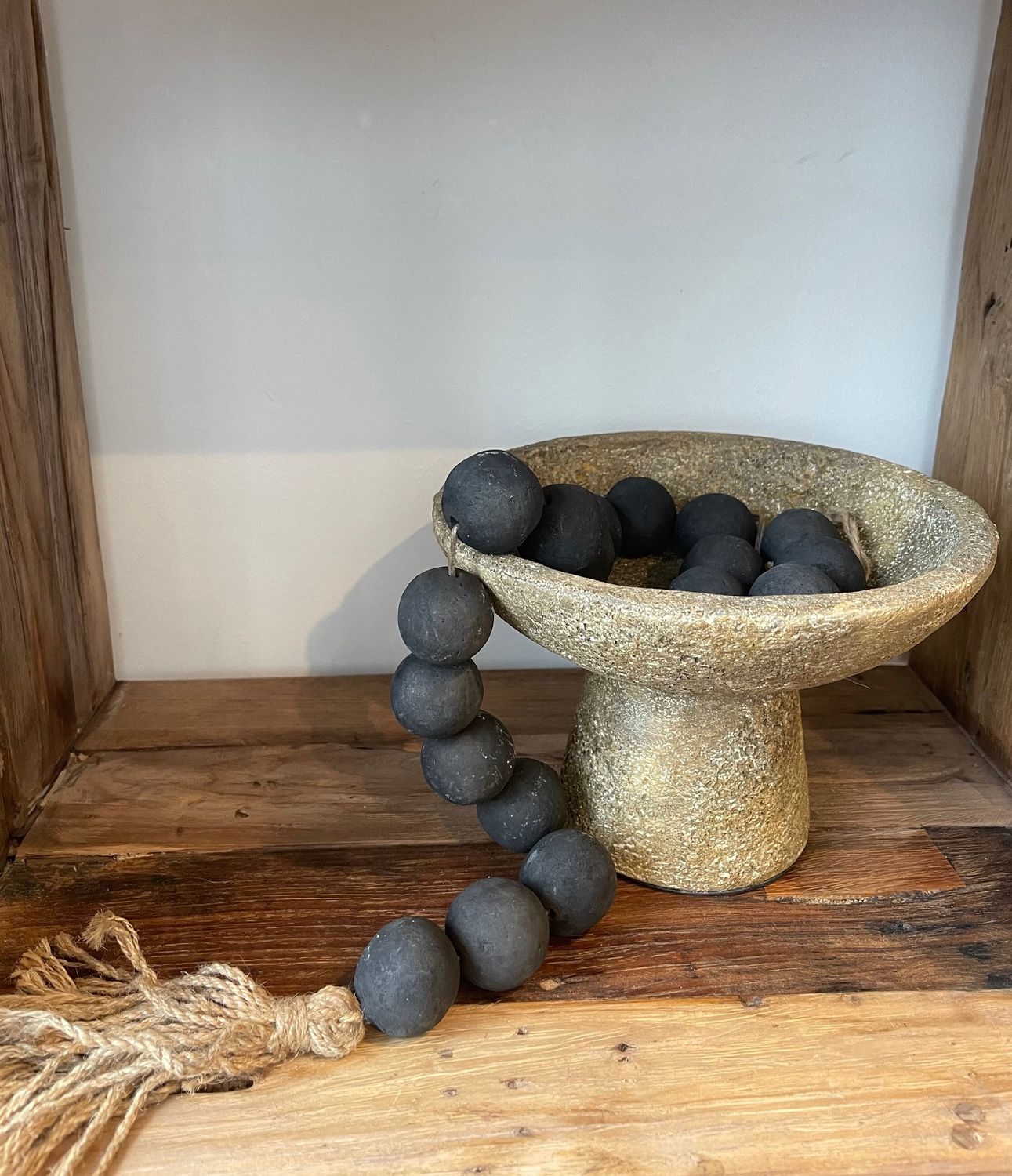 Eris Stone Pedestal Bowl