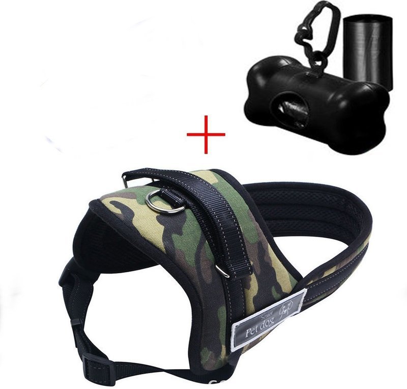 Pretal Arnes Acolchado Perro Collar S M L Xl Xxl + Bolsas