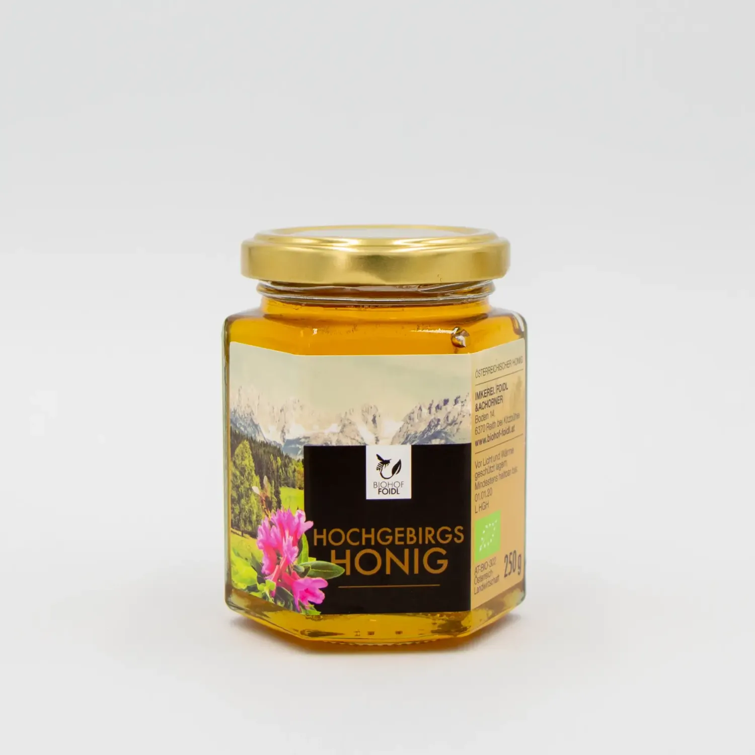 Bio Hochgebirgshonig 250 gr. Bio Hochgebirgshonig 250 gr.