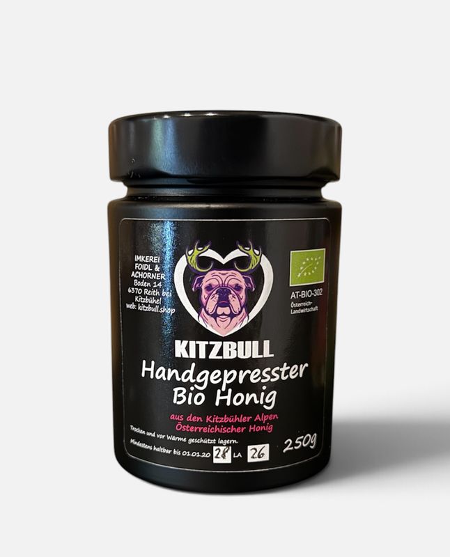 KITZBULL Handgepresster BIO Honig 250 gr. KITZBULL Handgepresster BIO Honig 250 gr.