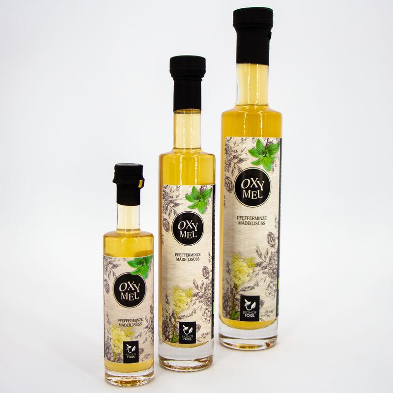 Oxymel - Pfefferminze, Mäde(l)süss Oxymel - Pfefferminze, Mäde(l)süss