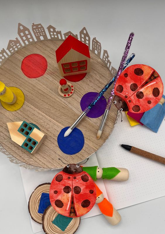 Aktionstablett Marienkäfer gestalten (2UE)