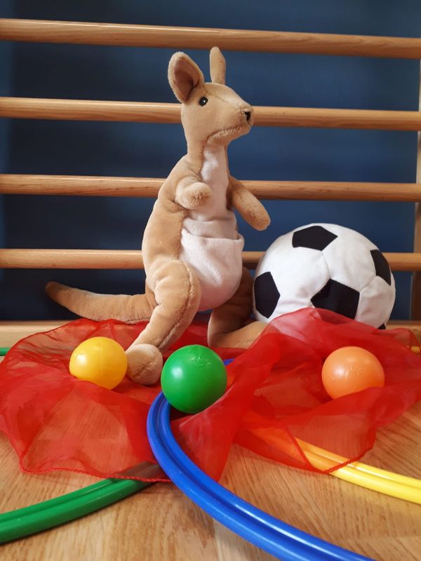 Karli Kängurus Bewegungsreise Tierblock