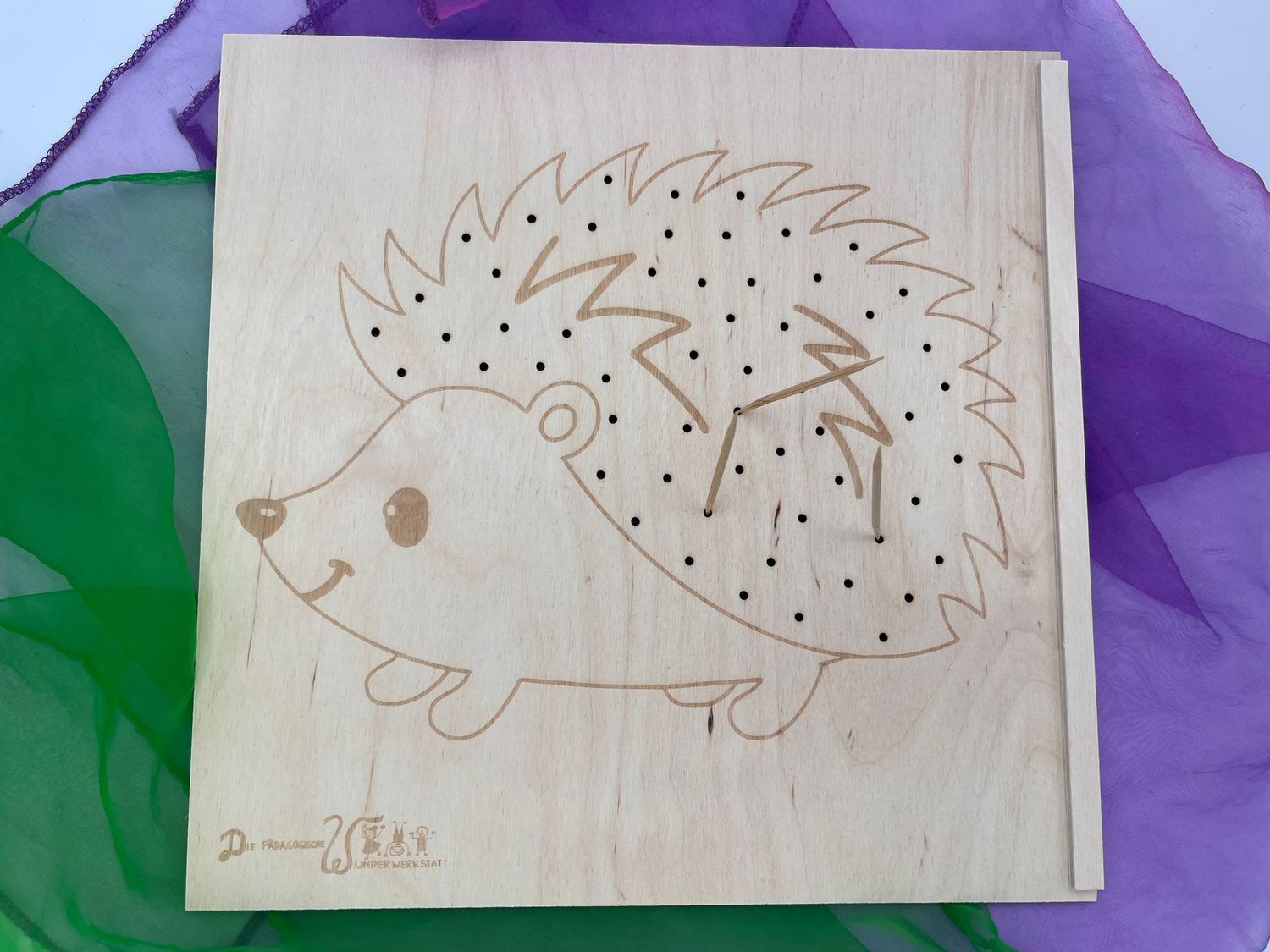 Aktivitätsplatte Igel