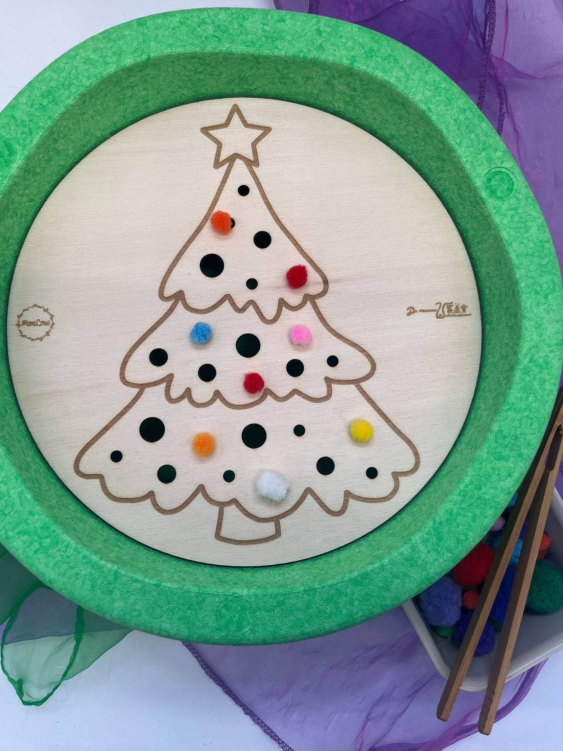 Aktivitätsplatte Weihnachtsbaum