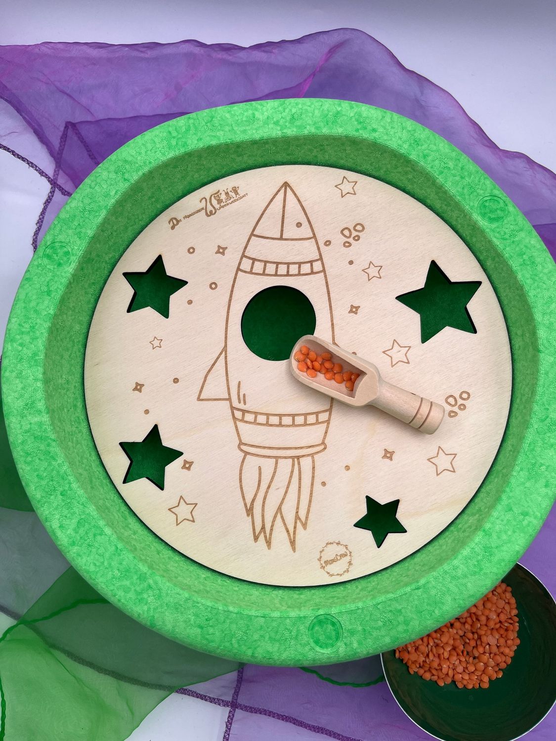 Aktivitätsplatte Rakete