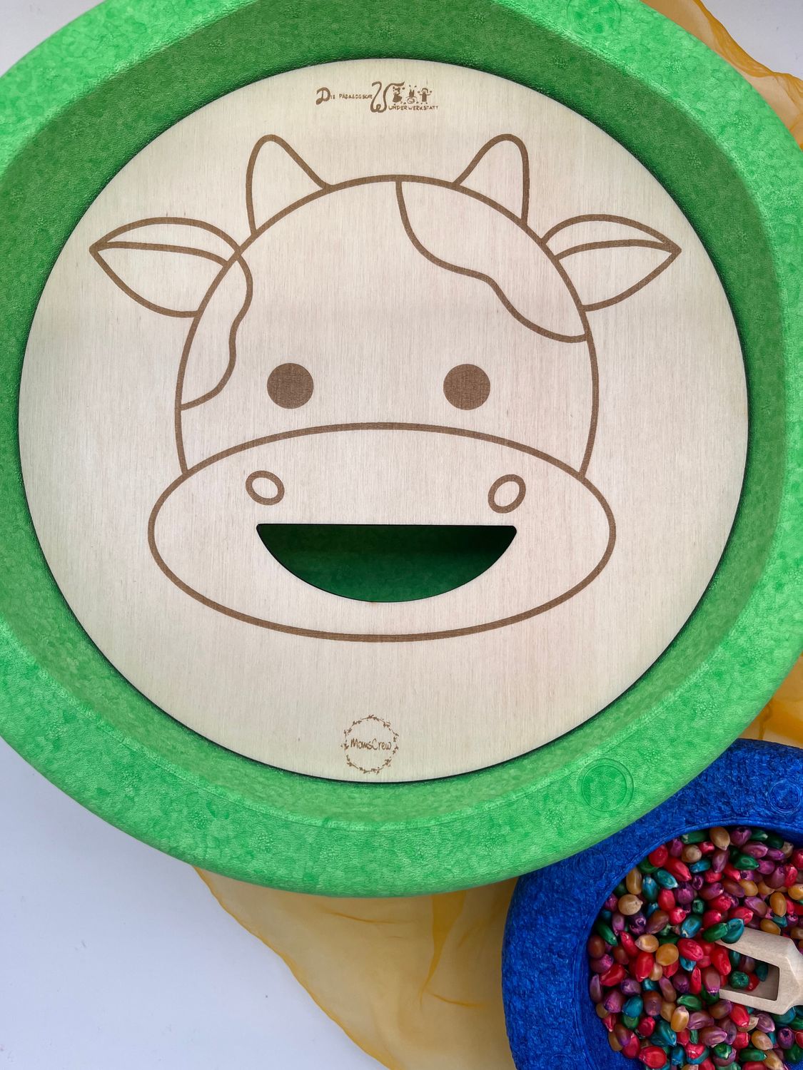 Aktivitätsplatte Tierkopf Kuh