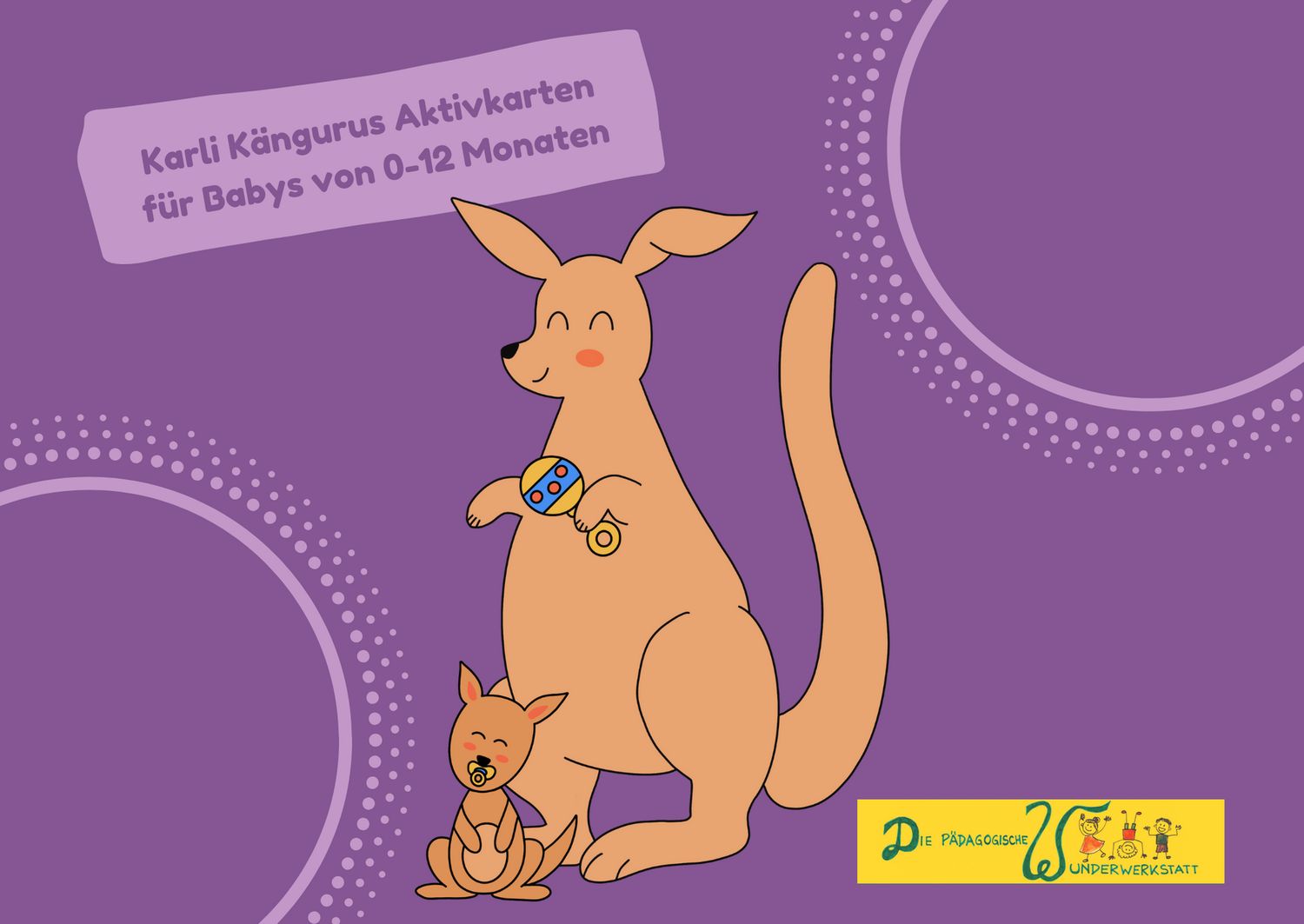 Karli Kängurus Aktivkarten für Babys von 0-12 Monaten