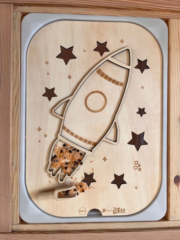 Aktivitätsplatte Rakete