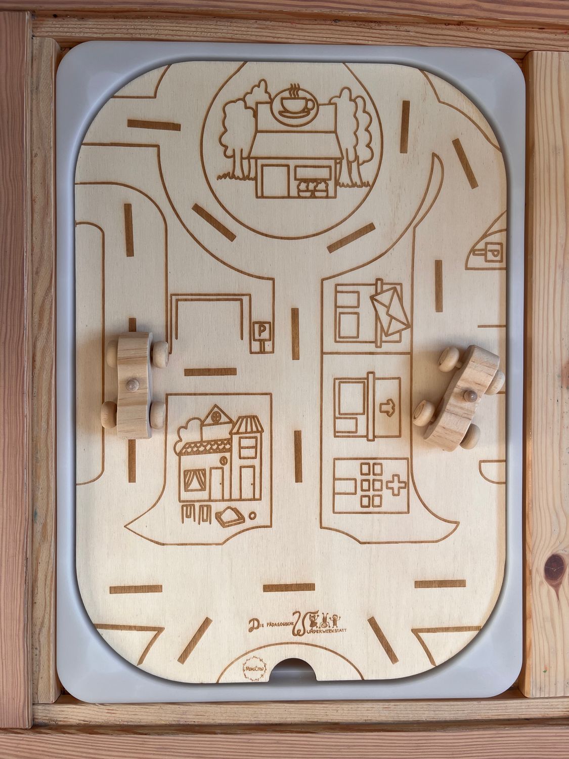 Aktivitätsplatte Straßenverkehr