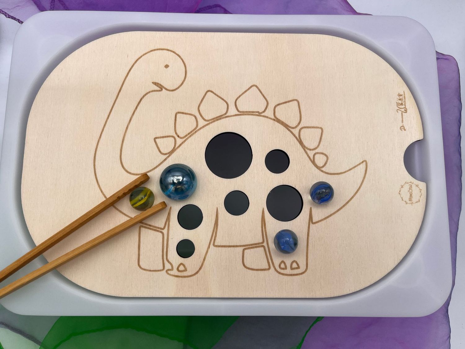 Aktivitätsplatte Dino