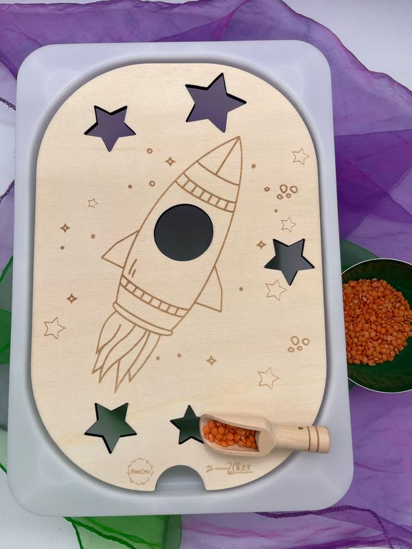 Aktivitätsplatte Rakete  klein