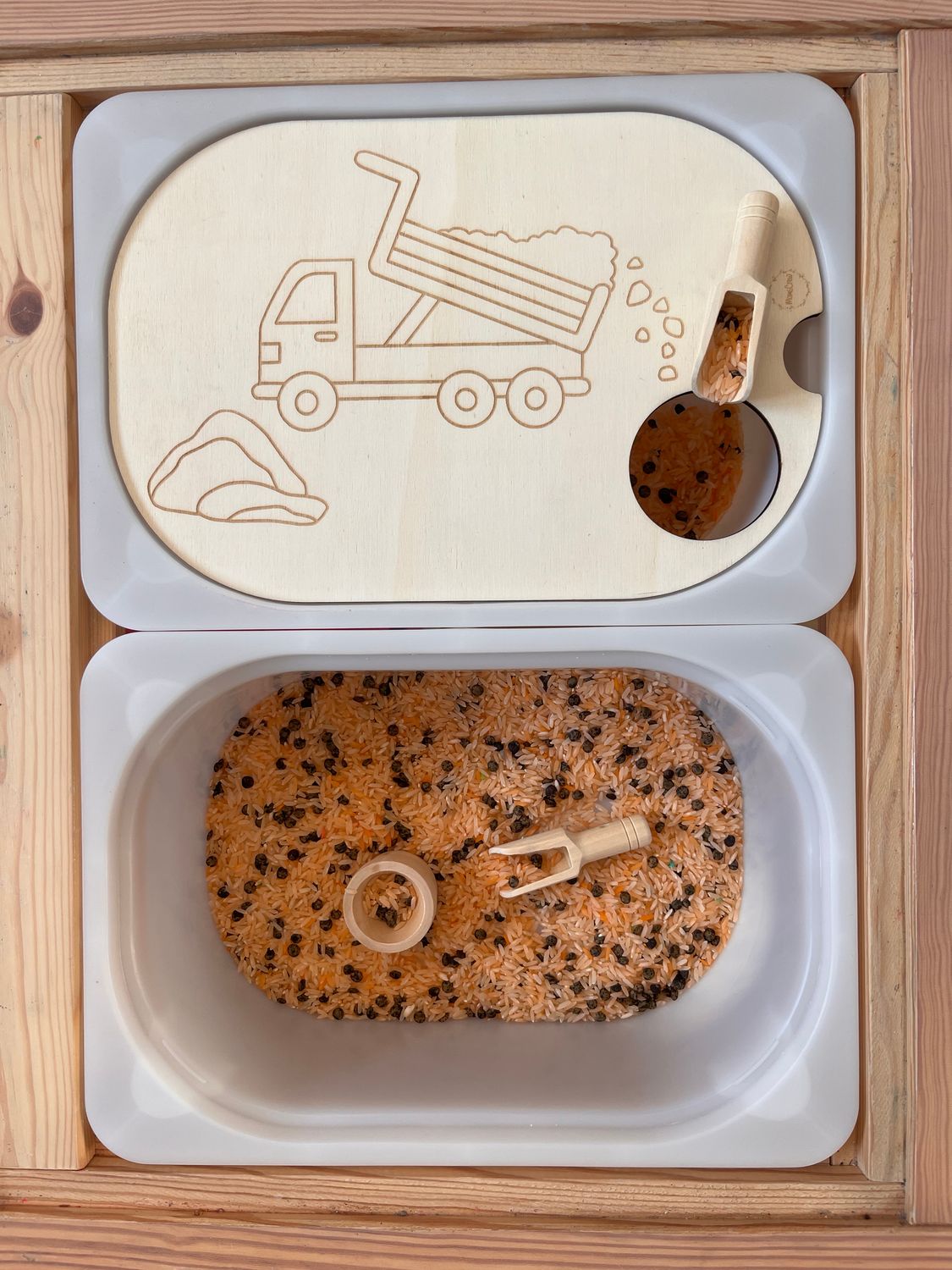 Aktivitätsplatte Bagger klein