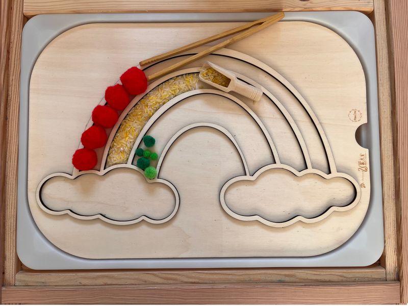 Aktivitätsplatte Regenbogen