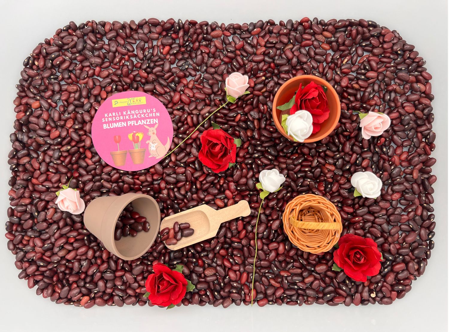 Karli Kängurus Sensoriksäckchen "Blumen pflanzen"